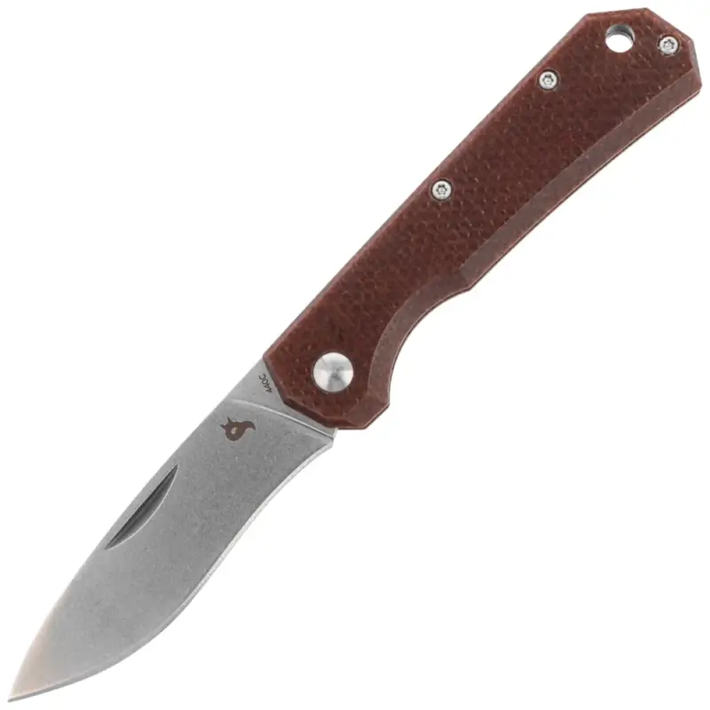 Nóż składany BlackFox Ciol Brown Canvas Micarta, Stonewashed 440C by Denis Simonutti(BF-748 MIB) Promocja