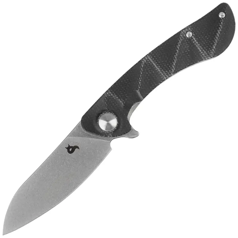Nowy Nóż składany BlackFox Dripper Black canvas Micarta, Stonewashed VG10 (BF-771 MB)