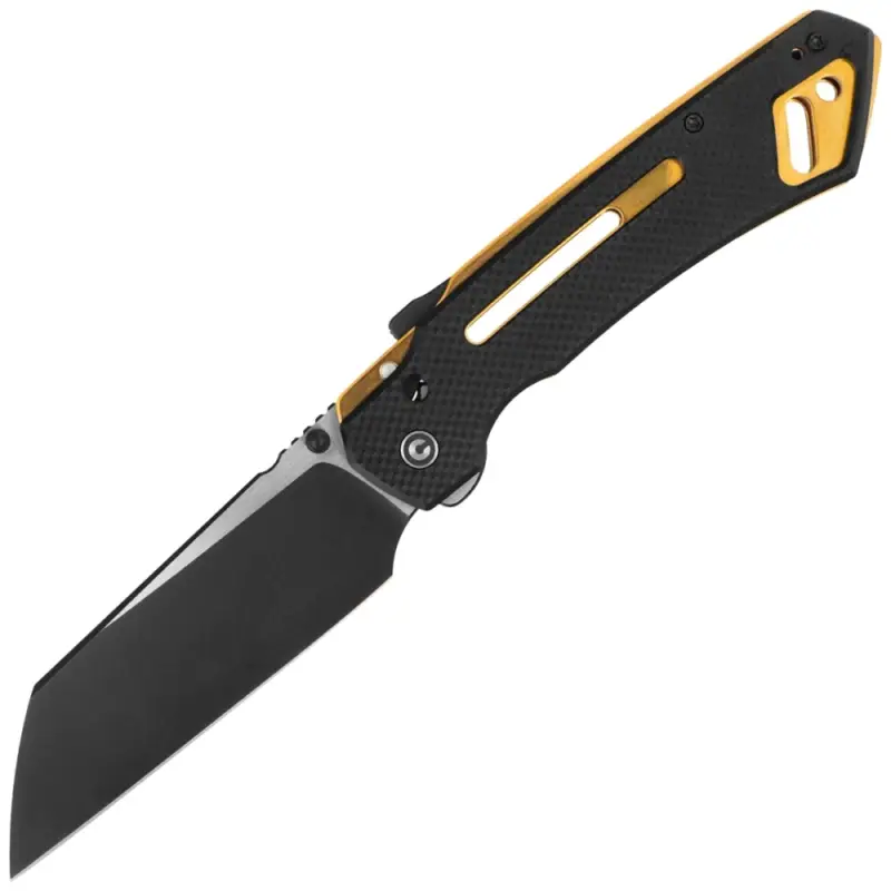 Nóż składany Civivi Buster FG Black Coarse G10, Black Stonewashed/Satin Nitro-V by Snecx Tan (C24052-1) Zniżka