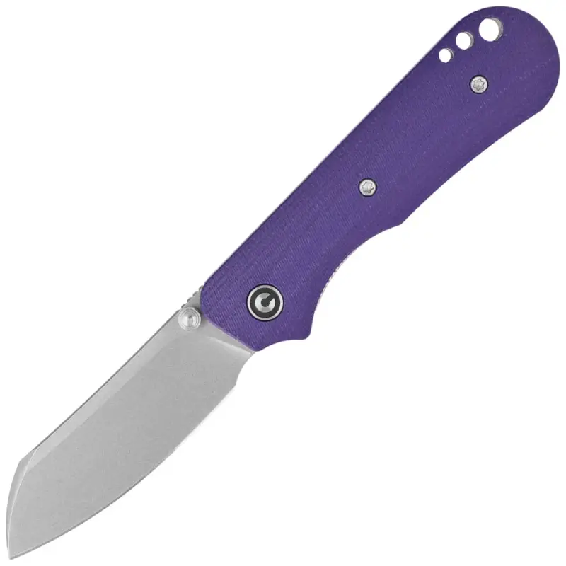 Oferta limitowana Nóż składany Civivi Crabby Purple G10, Stonewashed 14C28N by Ken Onion Jr. (C24055-2)