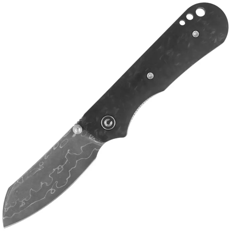 Oferta czasowa Nóż składany Civivi Crabby Shredded Carbon Fiber, Damascus by Ken Onion Jr. (C24055-DS1)