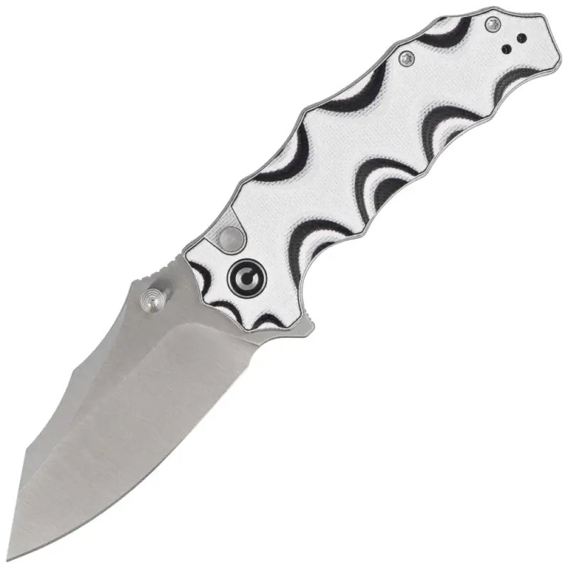 Darmowy zwrot Nóż składany Civivi Natterjack White / Black G10, Satin 14C28N (C24028-3)