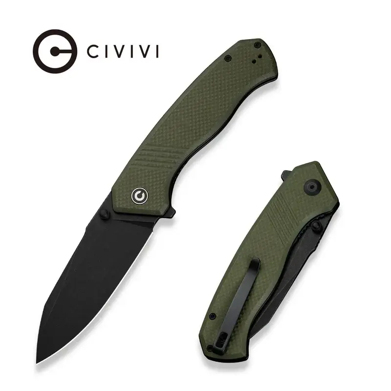 Cena promocyjna Nóż składany Civivi Placoid OD Green G10, Black Stonewashed 14C28N (C23079-3)