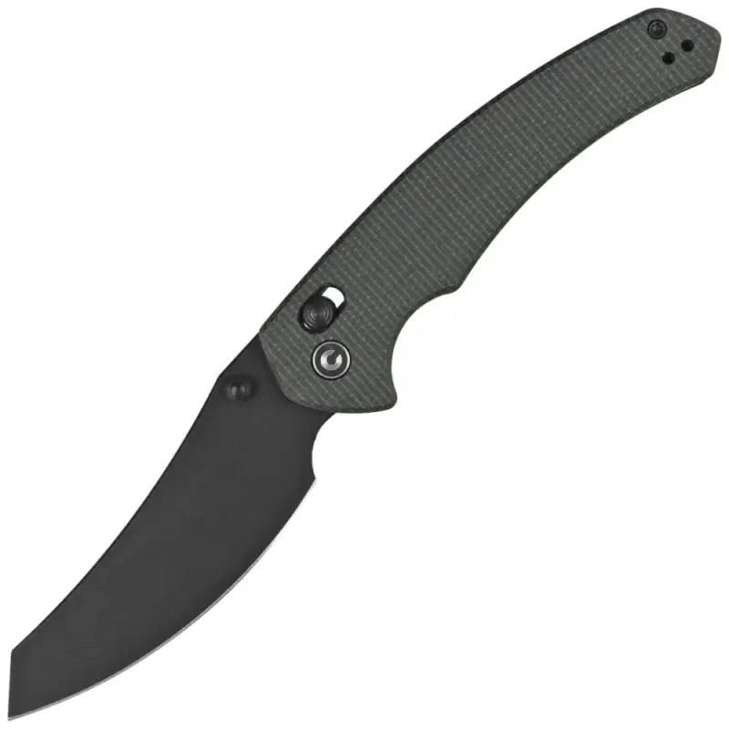 Nóż składany Civivi Sixgill Green Canvas Micarta, Black Nitro-V by Gavko Knives (C24050-3) Popularny