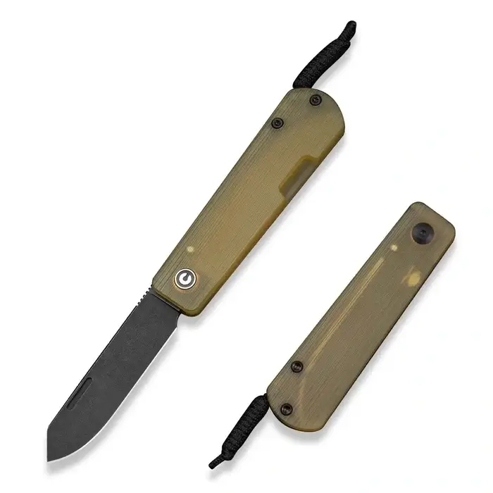 Nóż składany Civivi Slippy Sendy Bead Blasted Yellow Ultem, Black Stonewashed Nitro-V by Ben Petersen (C24075A-1) Bestseller