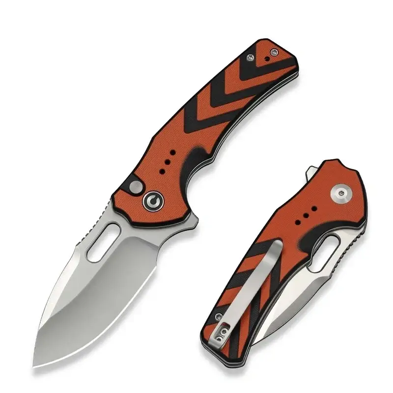 Nóż składany Civivi Vexron Orange-Black G10, Satin 14C28N (C24066-3) Hit cenowy