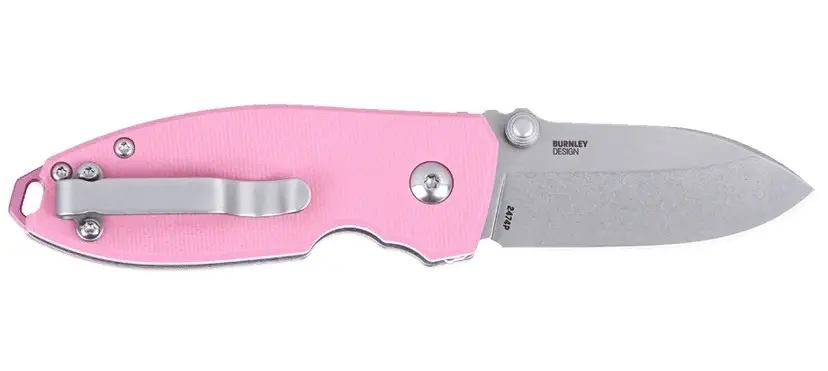Nóż składany CRKT 2474 P - SQUID BUTTON LOCK ROSE Wyjątkowa oferta
