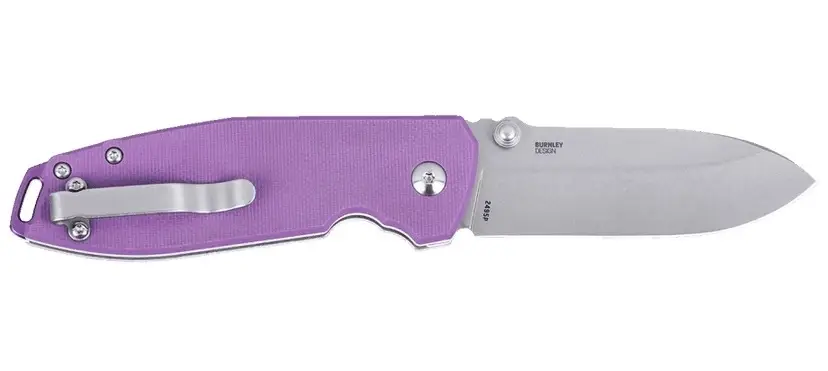 Cena promocyjna Nóż składany CRKT 2495 P - SQUID XM BUTTON LOCK Violet