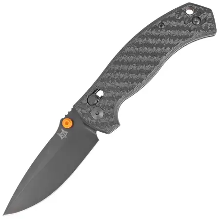 Nóż składany Fox Anzu Carbon Fiber 3K, Black PVD MagnaCut by Les George (FX-560 CFOR) Hit cenowy
