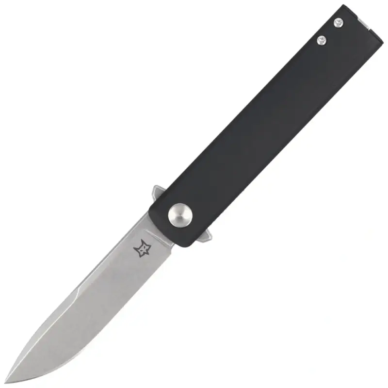 Łatwy zwrot Nóż składany Fox Chnops Tactical Black G10, Stonewashed Hybrid Cryo by Raven Knives Design (FX-545 G10BSW)
