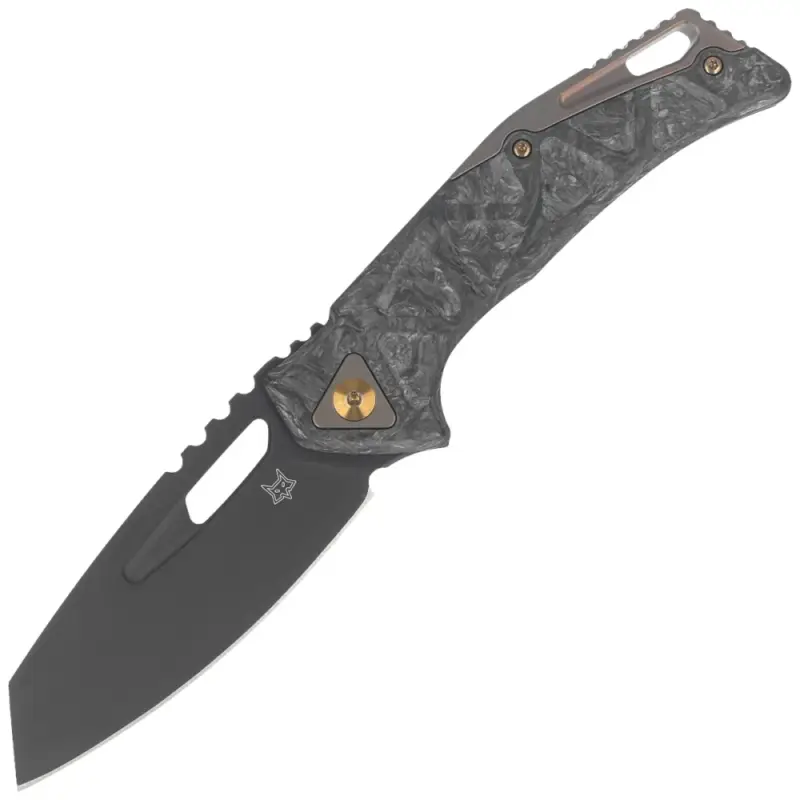 Oferta Nóż składany Fox Chronos Dark Matter Fatcarbon, Bronze HW, Black PVD MagnaCut by Stefan Merk (FX-552 ALCF)