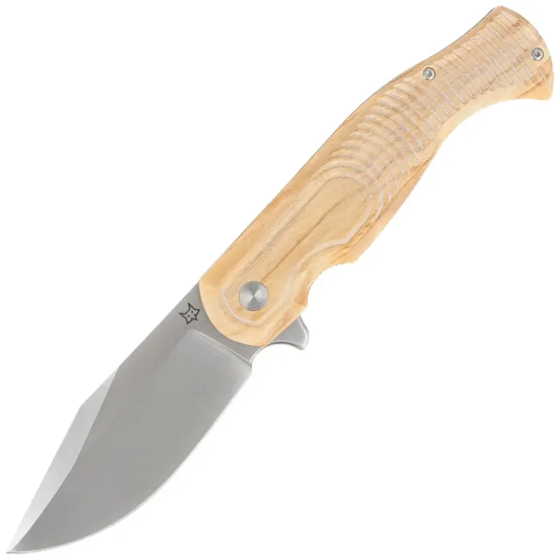 Nóż składany Fox Eastwood Tiger Olive Wood, Satin CPM S90V by Gudy Van Poppel (FX-524 OL) Oferta limitowana