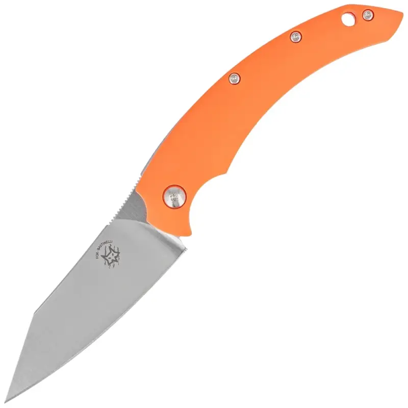 Ograniczona ilość Nóż składany Fox Slim Dragotac ''Piemontes'' Orange FRN, Satin N690 by Bastinelli (FX-518 O)