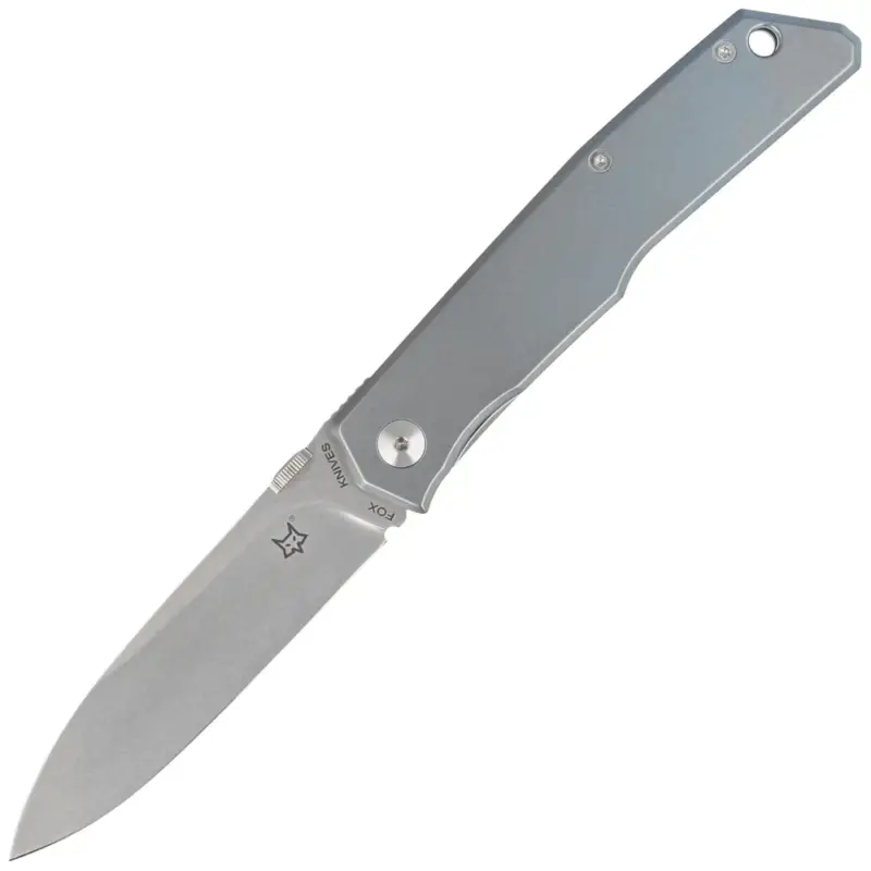 Ostatnia szansa Nóż składany Fox The Sicilian Blue Titanium, Stonewashed N690 by Bob Terzuola (FX-525 TI BL)