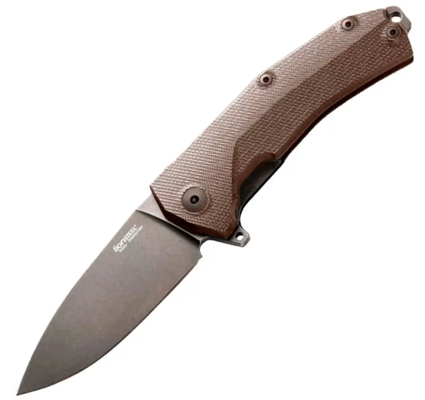 Tylko do końca tygodnia Nóż składany LionSteel KUR G10 Brown / Black Blade (KUR BBR)
