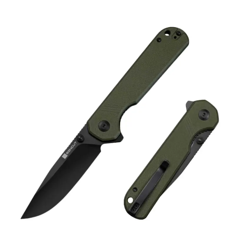 Dostępne od ręki Nóż składany Sencut Aetheris OD Green G10, Black 9Cr18MoV (S24095-2)