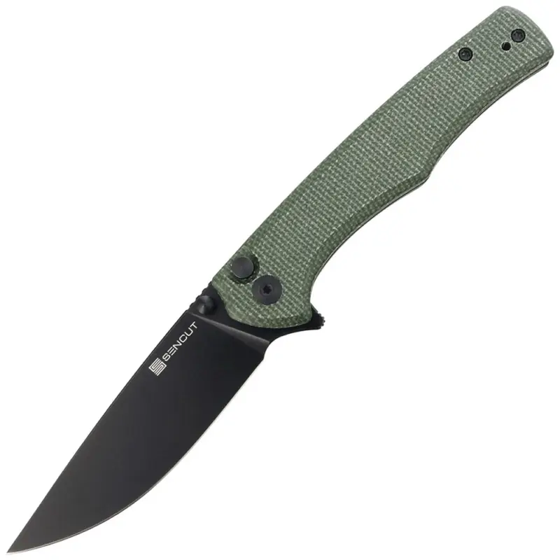Hit cenowy Nóż składany Sencut Crowley Green Micarta, Black Stonewashed D2 (S21012-3)