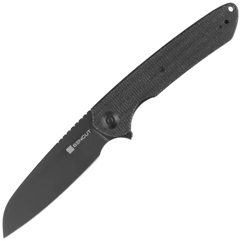 Zamów teraz Nóż składany Sencut Kyril Black Micarta, Black Stonewashed 9Cr18MoV by Ferrum Forge Knife Works (S22001-3)