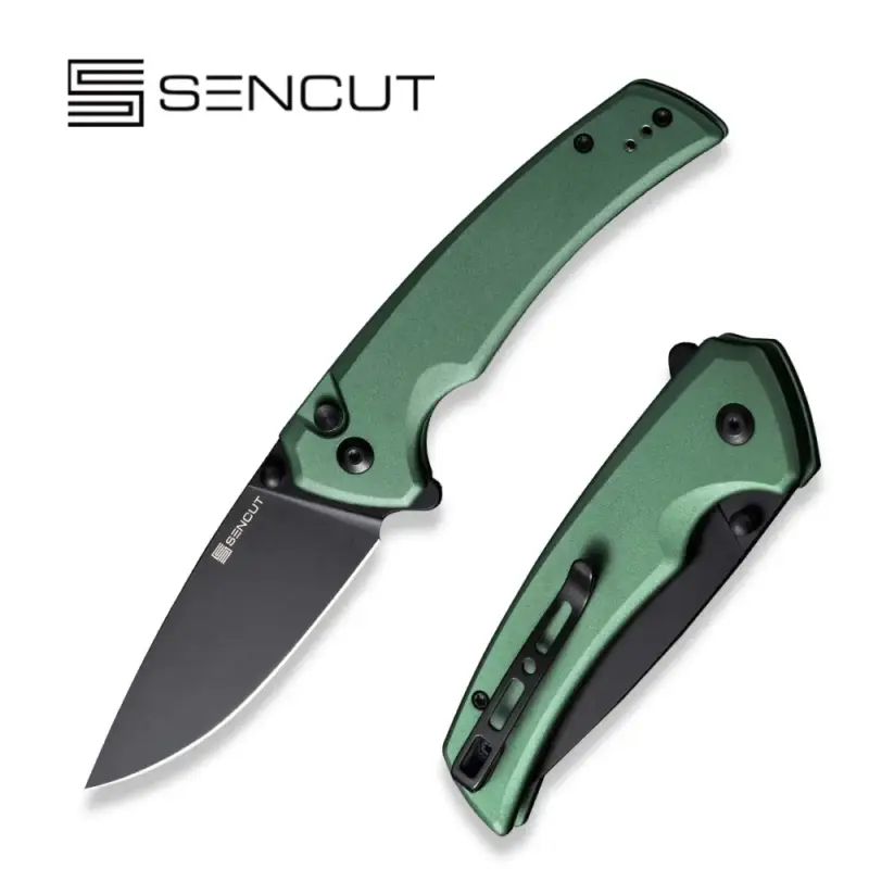 Wyjątkowa oferta Nóż składany Sencut Serene Green Aluminium, Black D2 (S21022B-5)