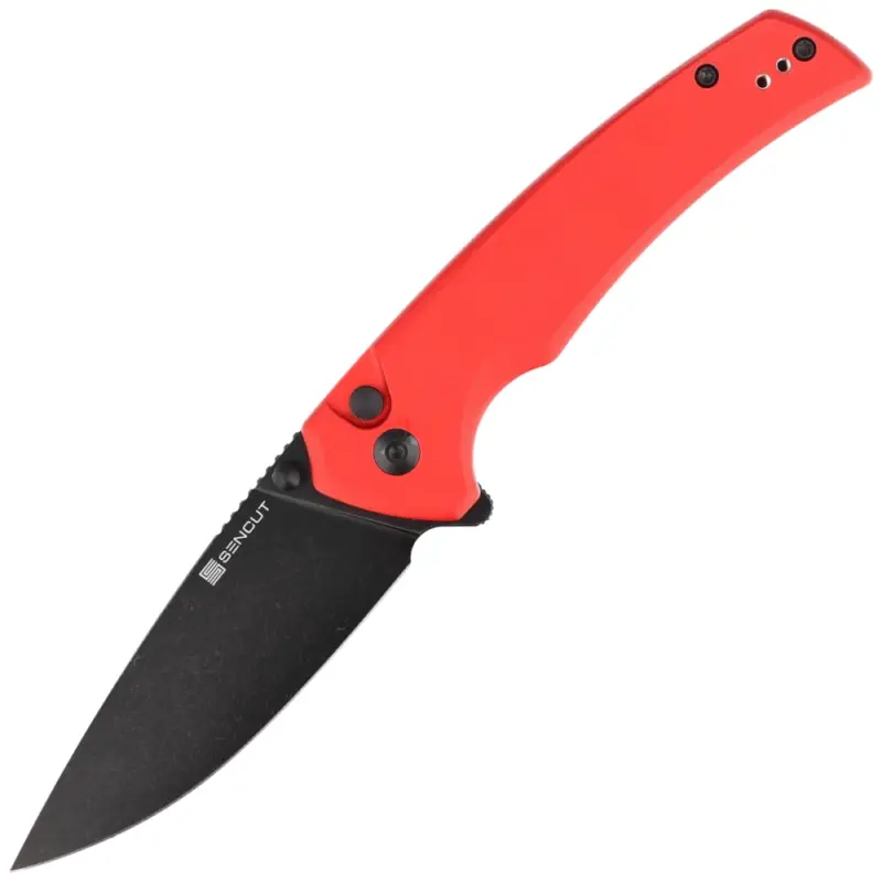 Nóż składany Sencut Serene Red Aluminium, Black Stonewashed D2 (S21022B-2) Niska cena
