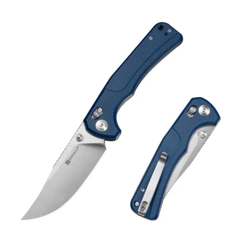 Szybka dostawa Nóż składany Sencut Slybolt Blue Canvas Micarta, Satin 9Cr18MoV (S25001A-2)