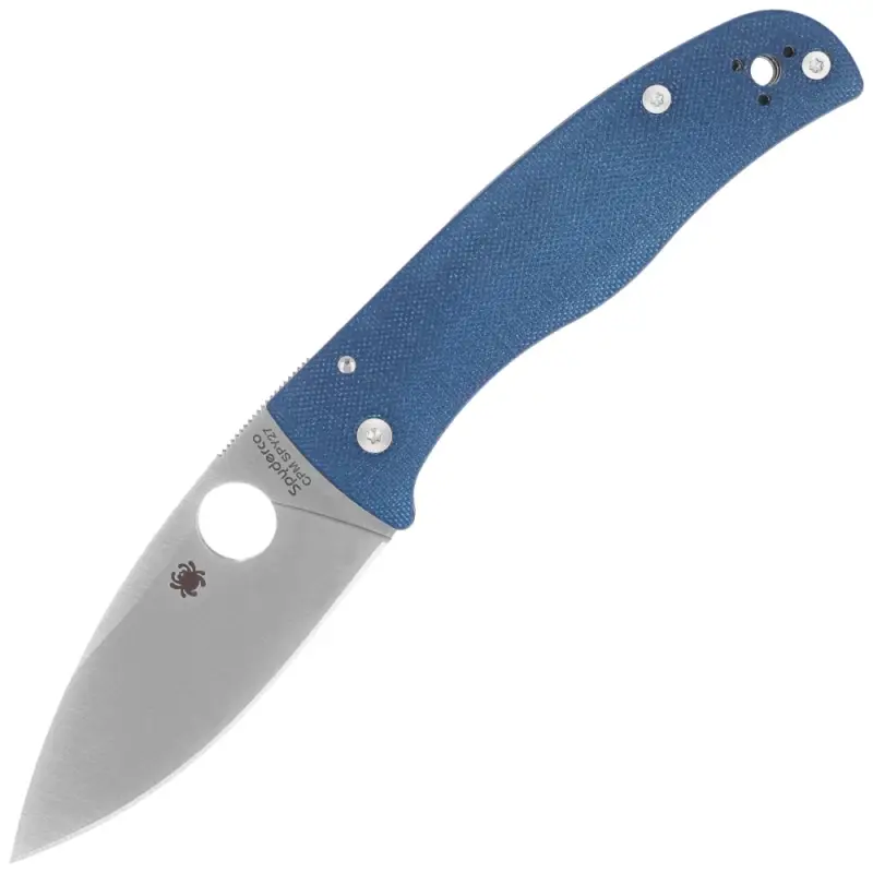 Nóż składany Spyderco Bodacious Cobalt Blue G10, Satin CPM SPY27 by Sal Glesser (C263GPCBL) Wysoka jakość