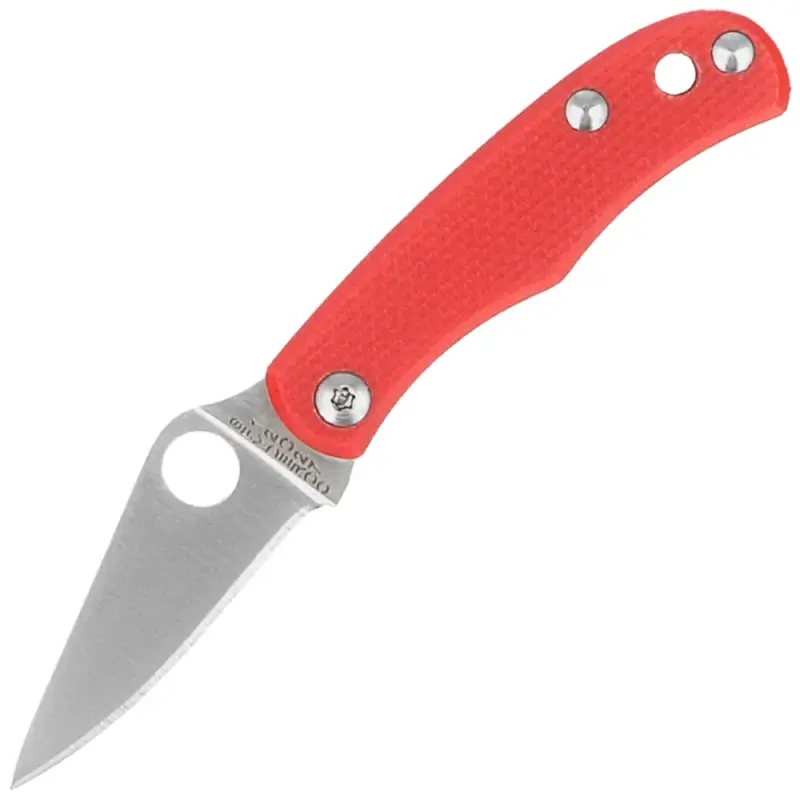Promocja Nóż składany Spyderco Bug Red G10, Satin 12C27 (C133GRDP)