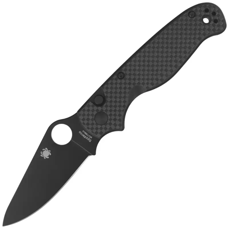 Nóż składany Spyderco ButtonUp Carbon Fiber, Black 8Cr13MoV by Eric Glesser (C275CFPBK) Ograniczona ilość