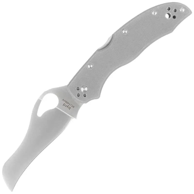 Nowość Nóż składany Spyderco Byrd Gooney Gray G10, Satin 9Cr14MoV by Sal Glesser (BY24GPGY)
