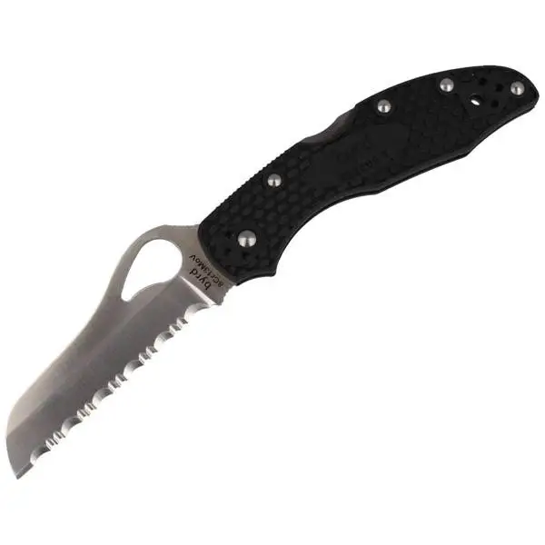 Bestseller Nóż składany Spyderco Byrd Meadowlark 2 Rescue FRN Spyder (BY19SBK2)