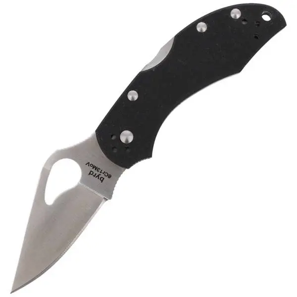 Nóż składany Spyderco Byrd Robin 2 G-10 Black Plain (BY10GP2) Ostatnie sztuki