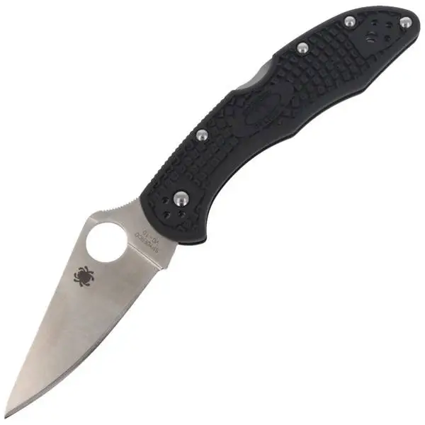 Nóż składany Spyderco Delica 4 FRN Black Flat Ground Plain (C11FPBK) Tylko do końca tygodnia