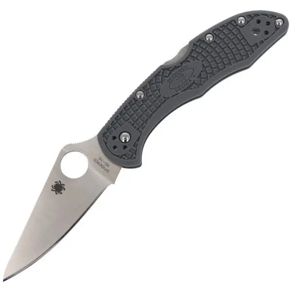 Dodaj do koszyka Nóż składany Spyderco Delica 4 FRN Gray Flat Ground Plain (C11FPGY)