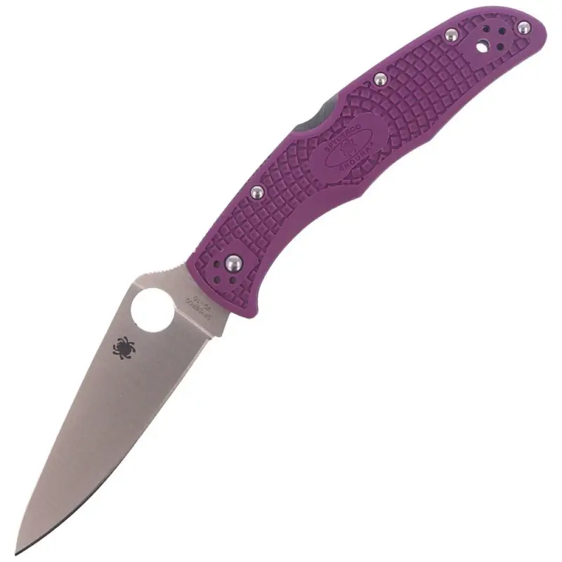 Nóż składany Spyderco Endura 4 FRN Purple Flat Ground Plain (C10FPPR) Super okazja