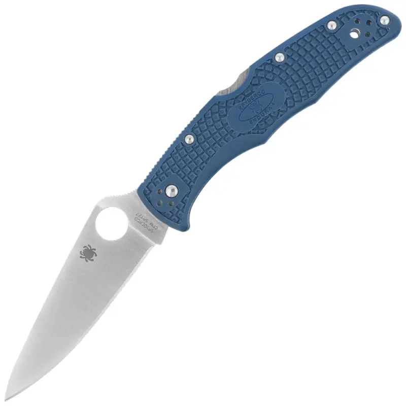 Nóż składany Spyderco Endura 4 Lightweight Cobalt Blue FRN, Satin CPM SPY27 by Sal Glesser (C10PCBL) Rabat