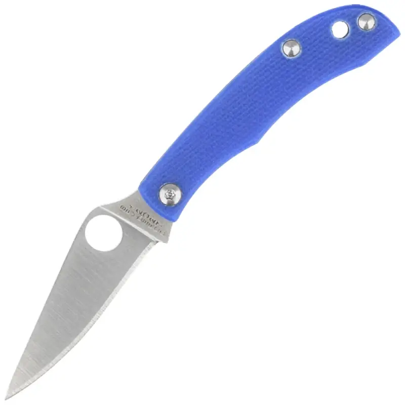 Nóż składany Spyderco Honeybee Blue G10, Satin 12C27 (C137GBLP) Tani