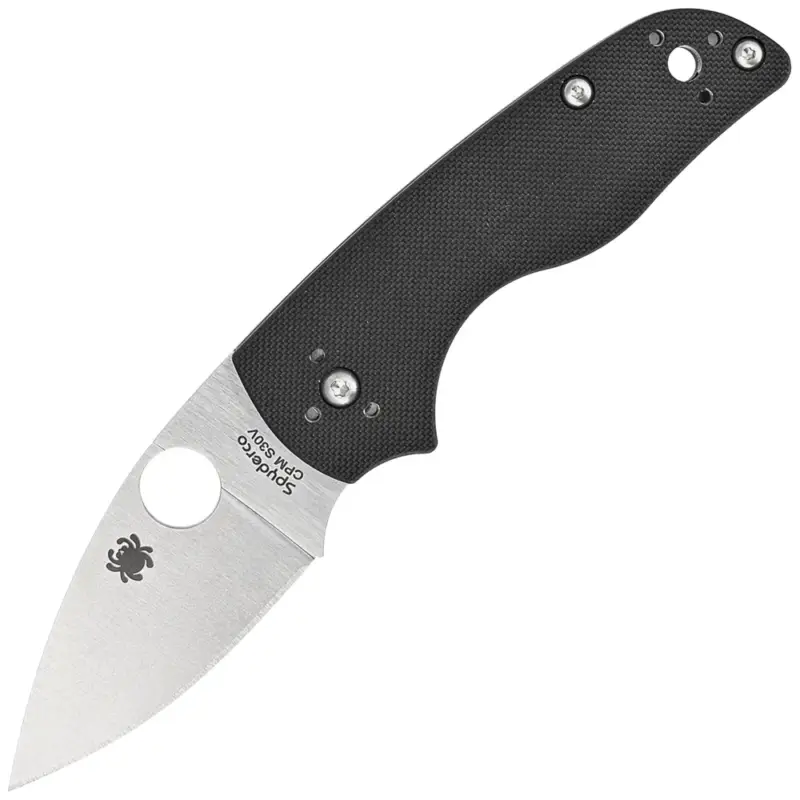 Darmowy zwrot Nóż składany Spyderco Lil' Native Slipit Black G10, Satin Plain CPM S30V by Eric Glesser (C230NLGP)