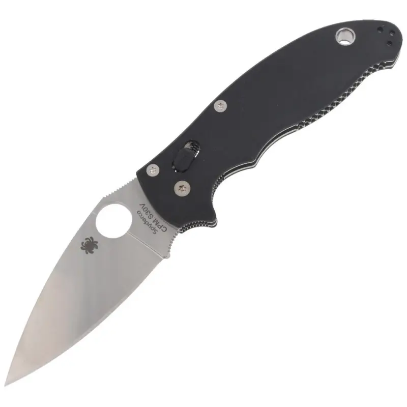 Dostępne od ręki Nóż składany Spyderco Manix 2 G-10 Black Plain - C101GP2