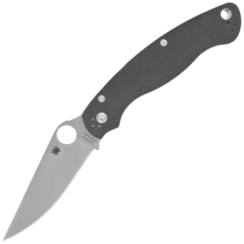 Szybka dostawa Nóż składany Spyderco Military 2 Black G10, Satin Plain CPM S30V by Sal, Eric Glesser (C36GP2)