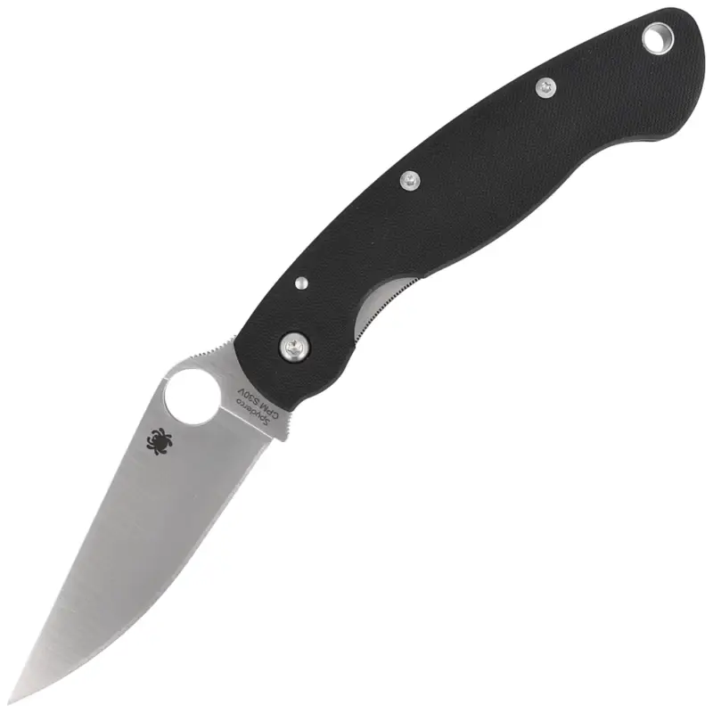 Wyprzedaż Nóż składany Spyderco Military Model G-10 Black Plain (C36GPE)