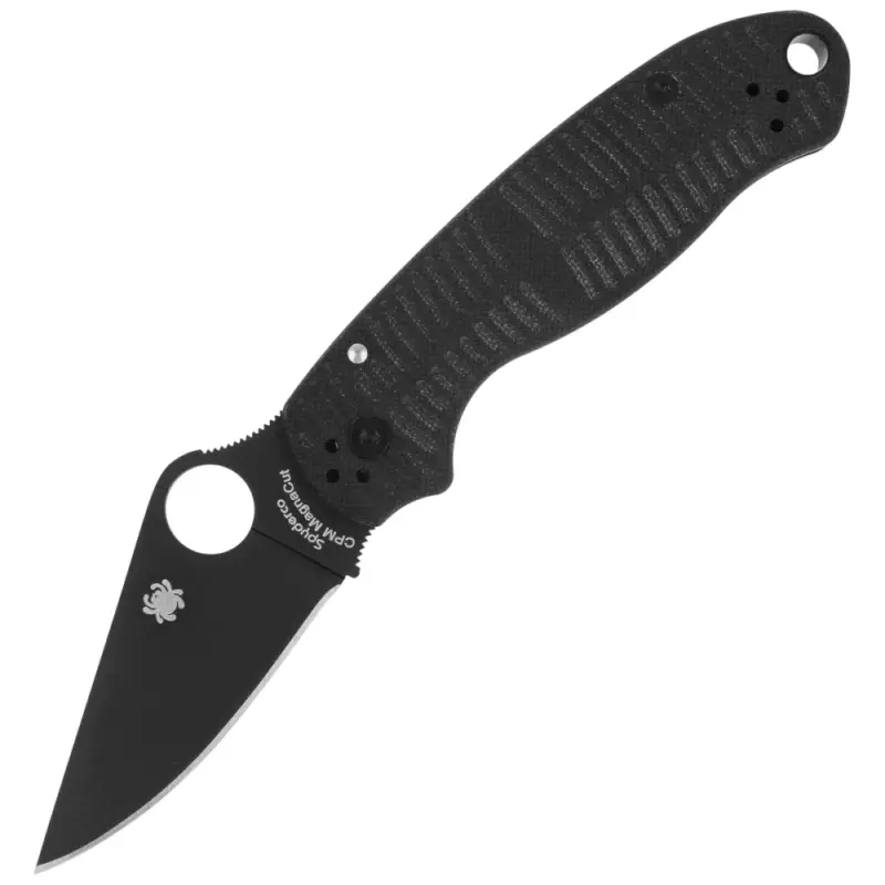 Oferta limitowana Nóż składany Spyderco Para 3 Black G10, Black DLC MagnaCut by Sal and Eric Glesser (C223GMCBKP)