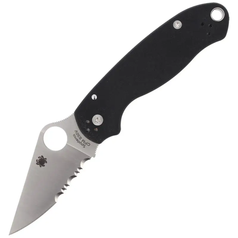 Cena promocyjna Nóż składany Spyderco Para 3 G-10 Black Combination (C223GPS)