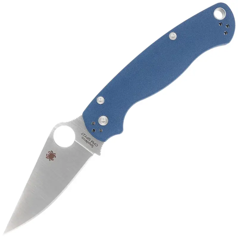 Oferta czasowa Nóż składany Spyderco Para Military 2 Cobalt Blue G10, Satin CPM SPY27 by Sal, Eric Glesser (C81GPCBL2)