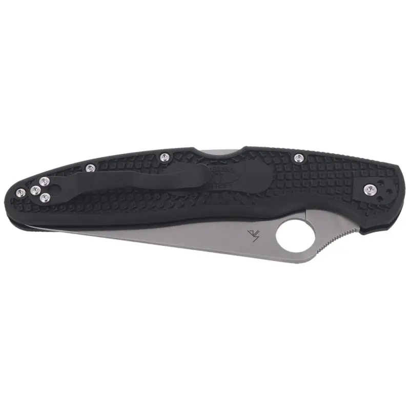 Nie przegap Nóż składany Spyderco Police 4 Lightweight FRN Black Plain (C07PBK4)