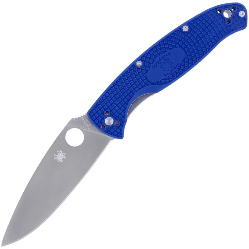 Promocja Nóż składany Spyderco Resilience Lightweight Blue CPM S35VN Plain (C142PBL)