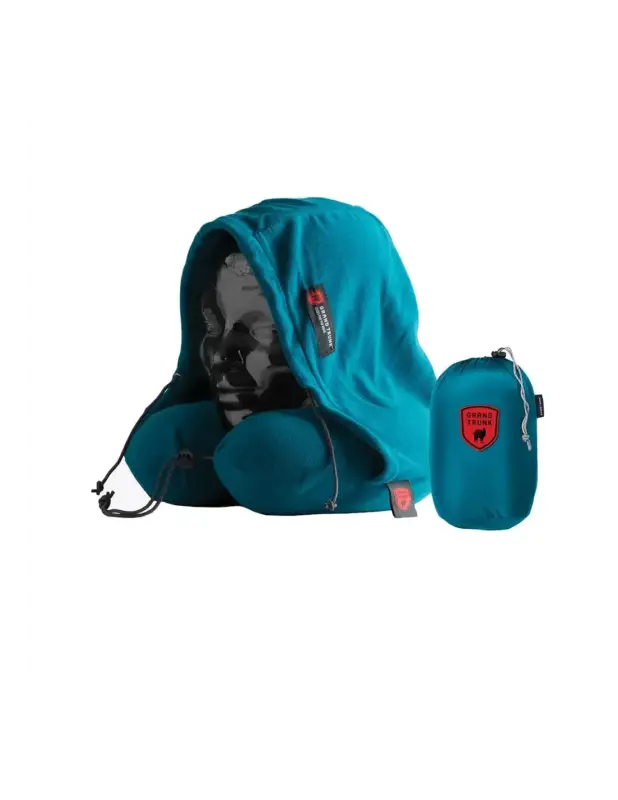 Poduszka z kapturem Grand Trunk Hooded Travel Neck Pillow Peacock Green Tani