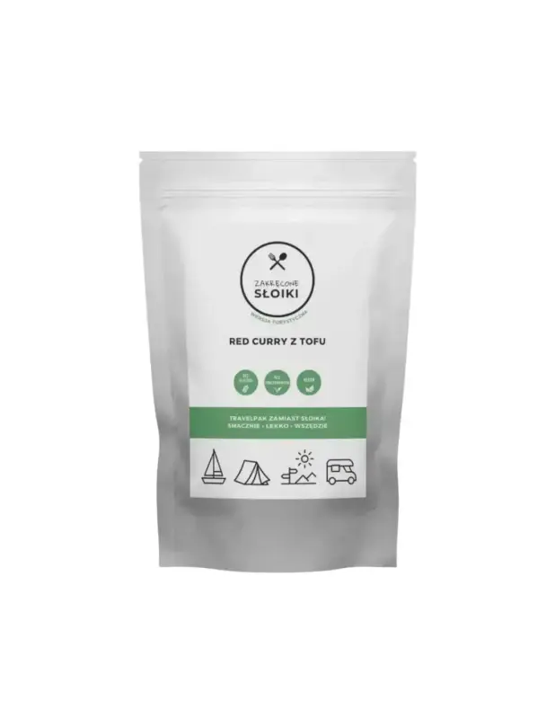 Ekspresowa dostawa Danie obiadowe Zakręcone Słoiki Red curry z tofu Vegan 900ml