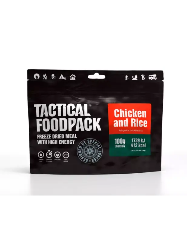 Danie obiadowe Tactical Foodpack Chicken and Rice 100g Rabat