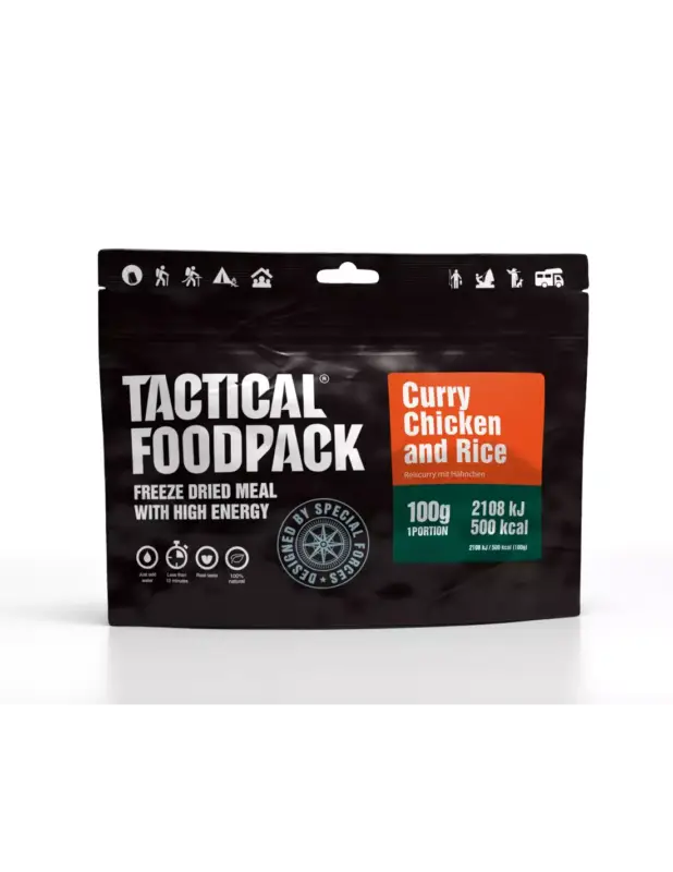 Danie obiadowe Tactical Foodpack Curry Chicken and Rice 100g Bezpieczne zakupy