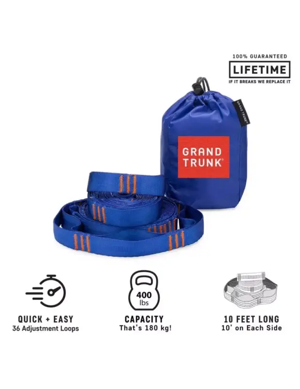 Taśmy do hamaka Grand Trunk Suspension Straps Blue Bestseller